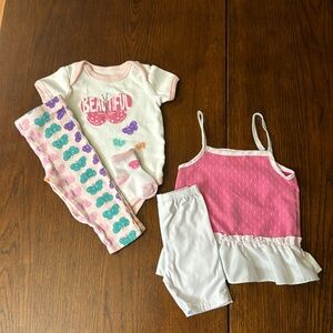 Baby Girls Bundle of Summer Outfits